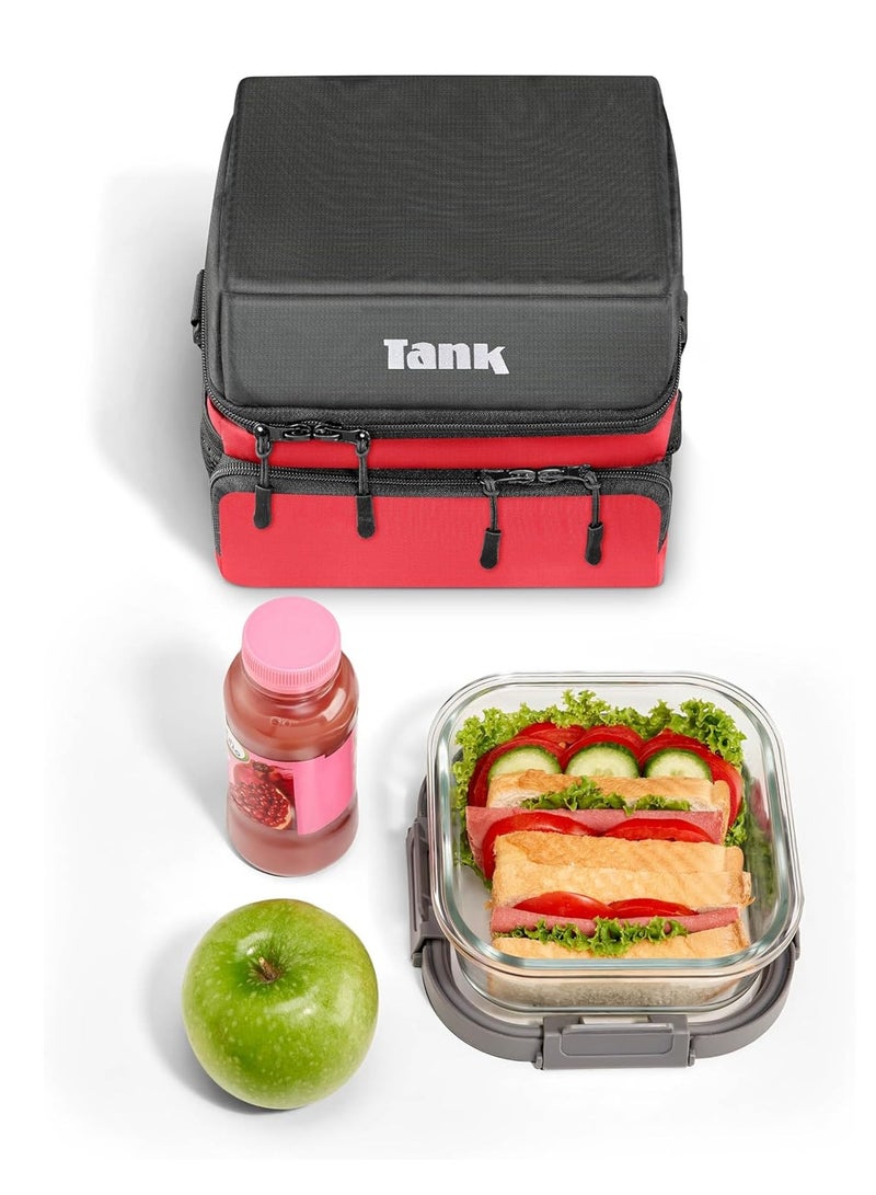 تانك شنطة حرارية معزولة تانك لون أحمر 6 لتر - Image 3