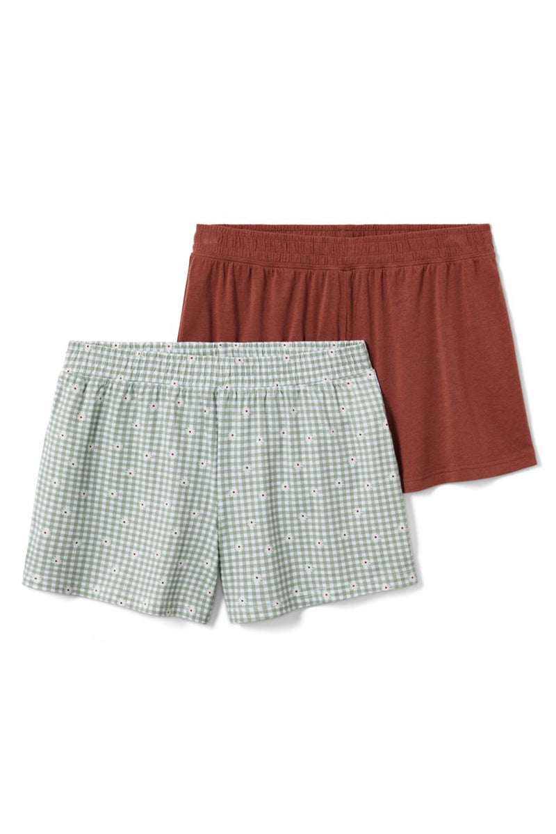 Tchibo Women 2 Pcs Basic Shorts, Multicolor - Image 2