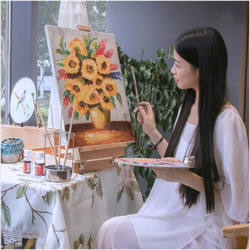 اي ار اس لوحة قماشية بيضاء فارغة من آرس، مقاس 200 × 150 سم - ألواح فنية عالية الجودة مصنوعة من القطن الخالص 100%، مثالية للرسم، وصب الأكريليك، والرسم بالألوان الزيتية، سواءً كانت جافة أو رطبة. - Image 4