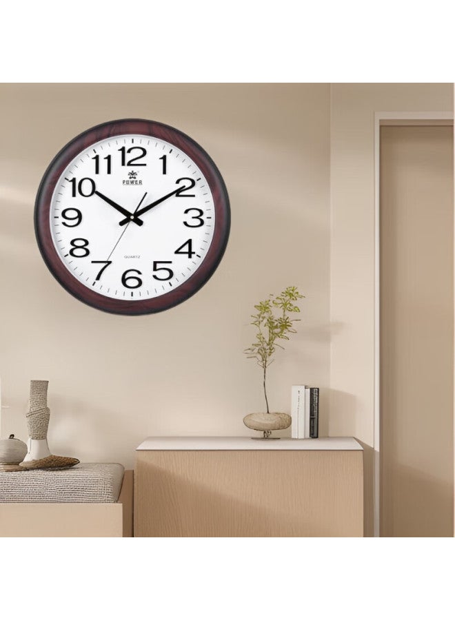 Power Ba Wall Clock, Large Chinese-style Living Room Round Quartz Clock, Wall-mounted Without Drilling, Diameter 48cm, 8922 - Image 3