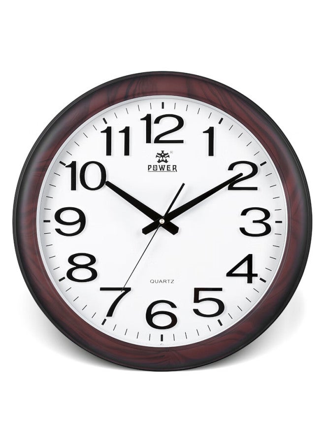 Power Ba Wall Clock, Large Chinese-style Living Room Round Quartz Clock, Wall-mounted Without Drilling, Diameter 48cm, 8922 - Image 4