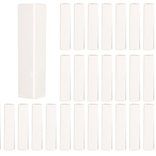 COSIDEA 50 PCS Empty White Lip Gloss Boxes W25 xW25 xH117mm / W0.98xW0.98xH4.6 inch, Cosmetic Perfume/Mascara Box Packaging for Small Business Wholesale, small Kraft Paper Box Luxury Holder Wrapping - Image 1