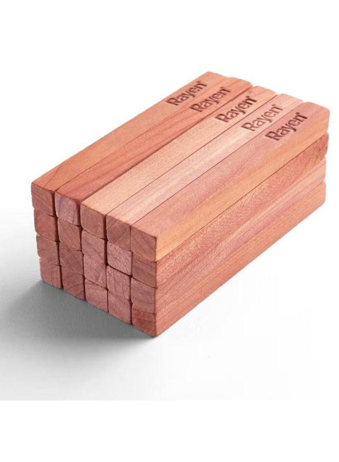 Rayen Cedar Wood Blocks – 20 Pieces – 100% Natural – Anti-Moth – Spanish Brand - Image 3
