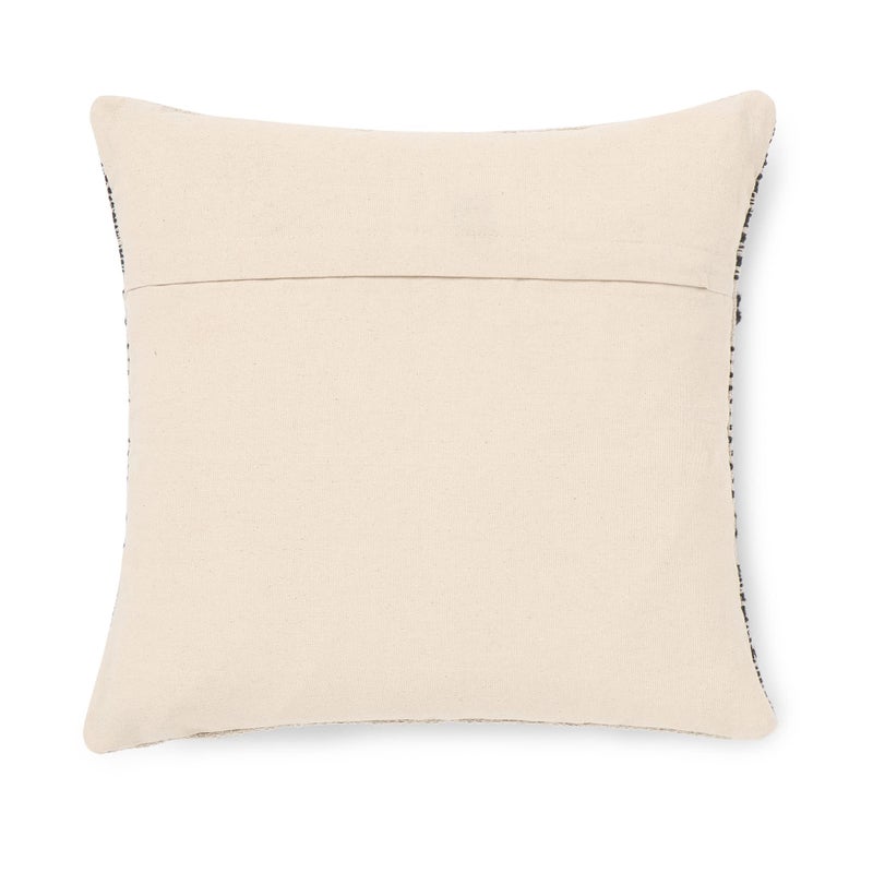 Red Earth REDEARTH Â· Textured Throw Pillow Cushion Covers-Woven Tufted Decorative Farmhouse Cases Set for Couch, Sofa, Bed, Chair, Dining, Patio, Outdoor; 100% Cotton (18"x18", Gage Dark Gray) Pack of 2 - Image 4