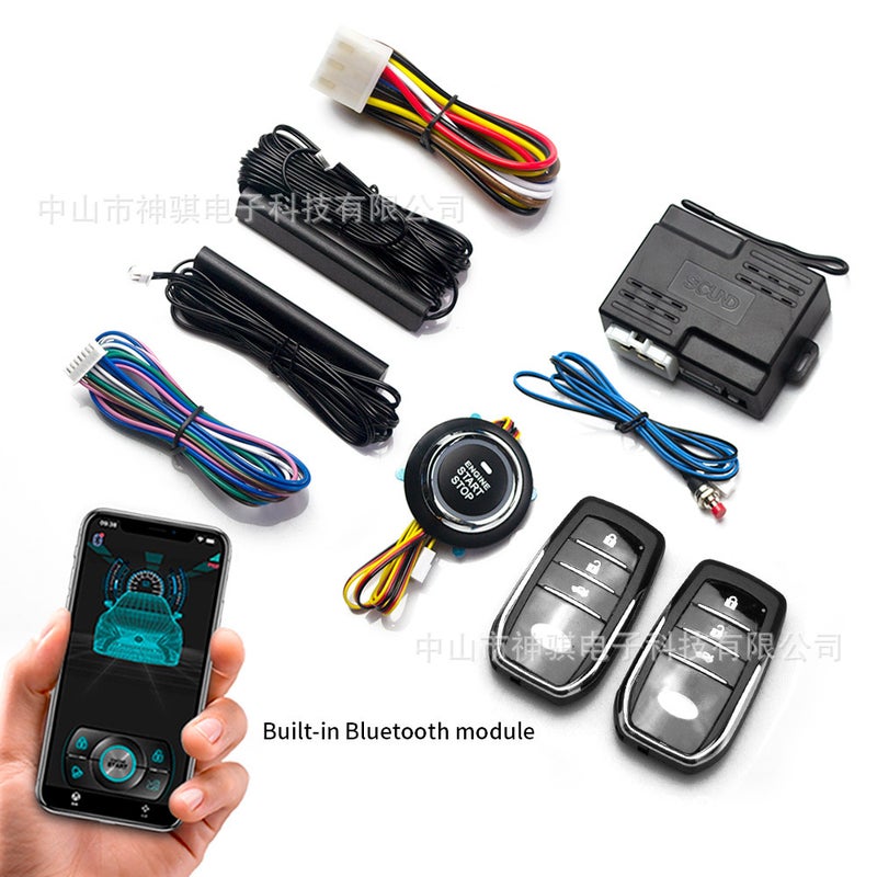 Shenqi Automobile Universal Mobile Phone Bluetooth Control Car One-Click Start Keyless Access Remote Start One-Way Anti-Theft Device - Image 3