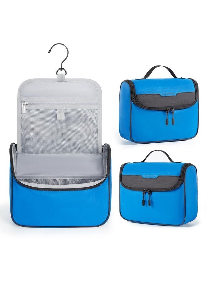 BAGSMART Travel Toiletry Bag For Men, Hanging Toiletry Bag For Mens Traveling, Outdoor Activities, Bathroom Shaving, Travel Essentials Dopp Kit Organizer 360 Swivel Hook Water Resistant, Blue  - Image 1