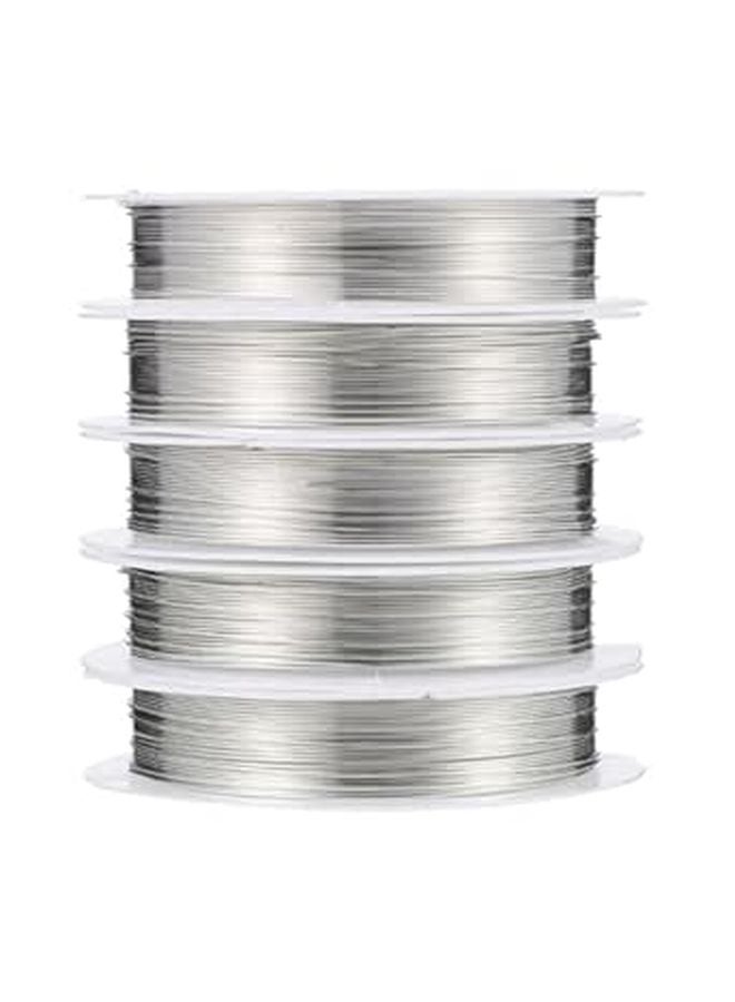 5mm Copper Wire 7 Meters 5 Rolls for Jewelry Making Bonsai Training Crafting Supplies - Image 1