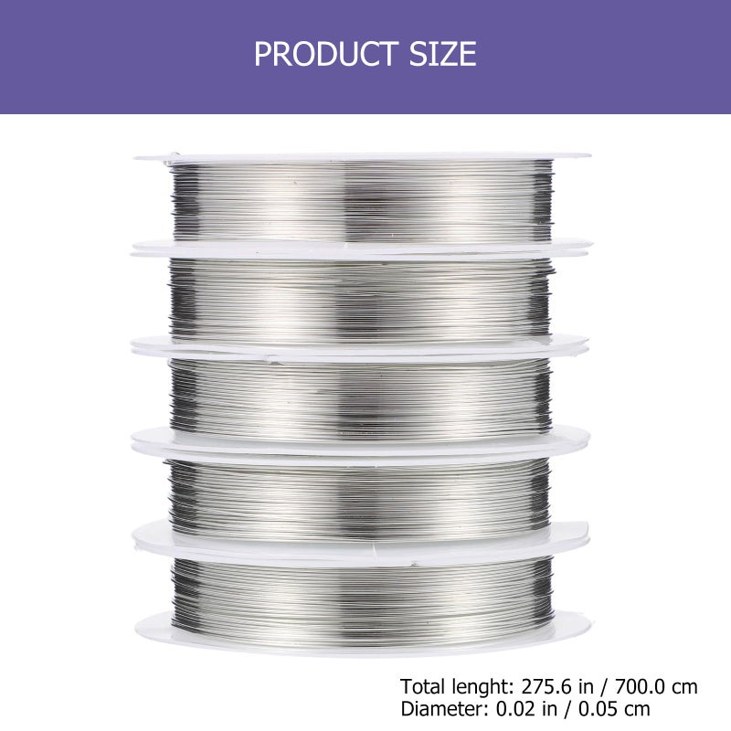 5mm Copper Wire 7 Meters 5 Rolls for Jewelry Making Bonsai Training Crafting Supplies - Image 3