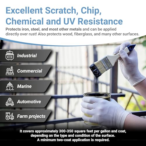 RUST BULLET DuraGrade Color - Black - 1 Gallon - Advanced Technology Corrossion Control, Rust Inhibitor & Protective Coating, Exceptional Adhesion, UV Resistant - Image 4