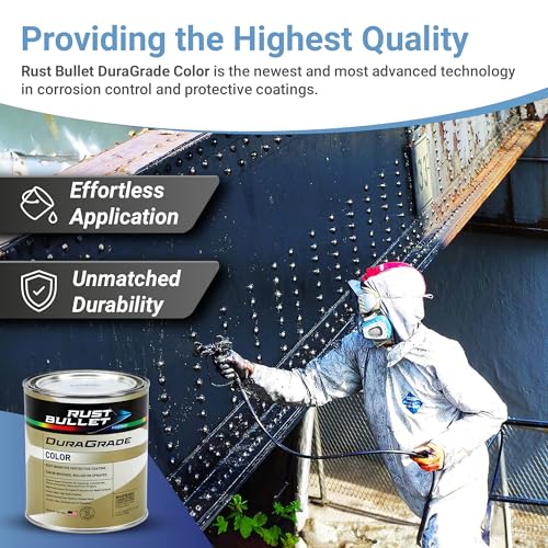 RUST BULLET DuraGrade Color - Black - 1 Gallon - Advanced Technology Corrossion Control, Rust Inhibitor & Protective Coating, Exceptional Adhesion, UV Resistant - Image 5