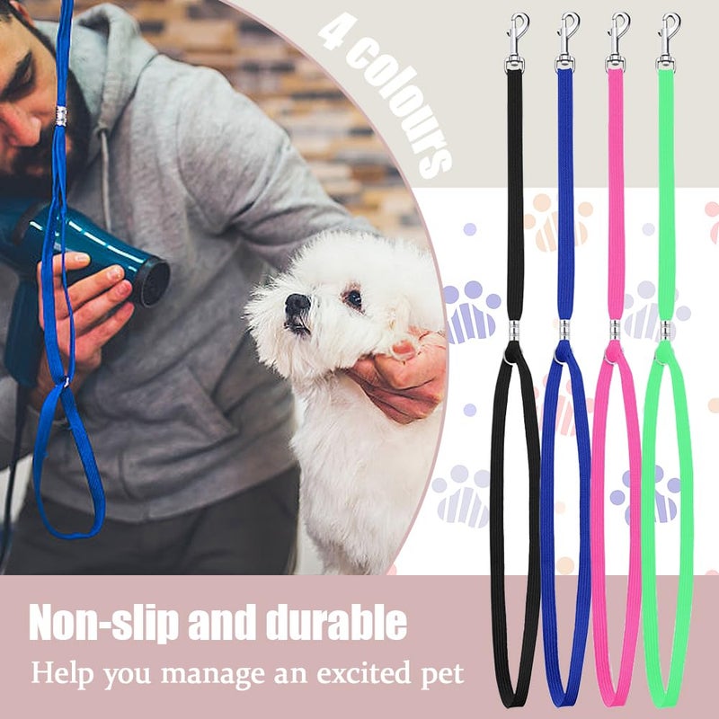 TRKETK 6 Pièces Boucles de Toilettage d'Animal Familier, Laisse deToilettage Réglable en Nylon Corde de Sécurité pour Animal de Compagnie Corde Chien Chat Professionnel pour Domestique, Baignoire - Image 5