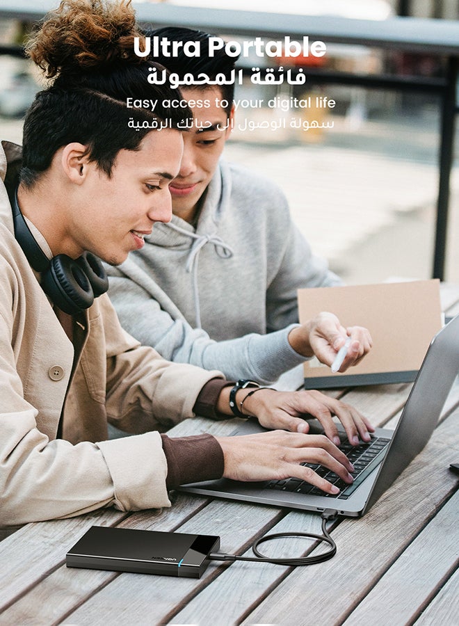 Ugreen Hard Drive Enclosure USB C 3.1 Gen 2 External Hard Disk Case  to SATA SDD Cover Adapter for 9.5mm 7mm 2.5 Inch SATA I II III PS4 HDD SSD 6Gbps Fast Speed UASP - Image 5