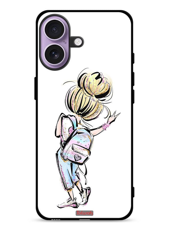 Tolwak Apple iPhone 17 Protective Case Cover Back To School Girl Art - Image 1