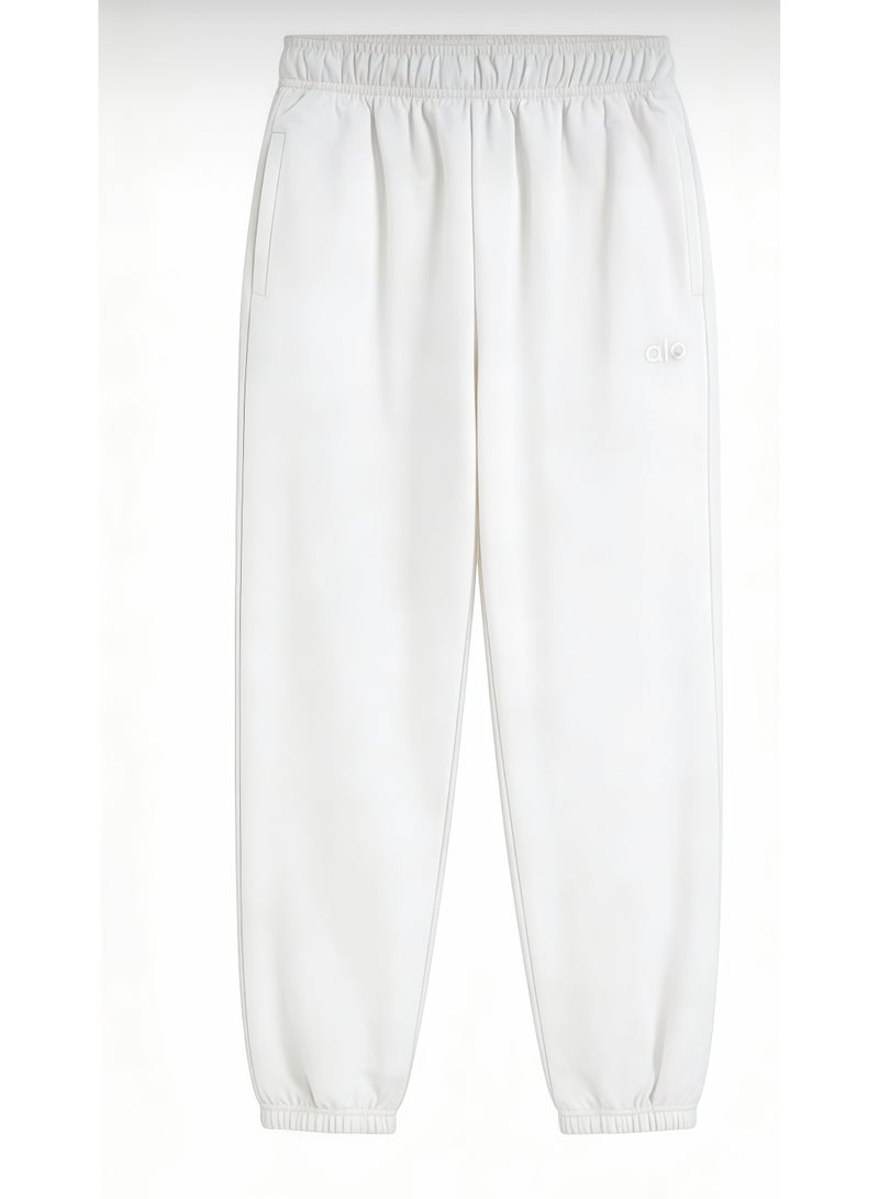 Alo Yoga Alo Mid-Rise Straight-Leg Sweatpants - Relaxed Fit Cotton Casual Athletic Pants for Men/Women - Image 1