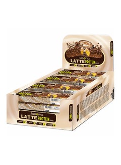 Protein Bars-Latte  Crunchy Caramel-  20 g of Protein, Low Carb, Low Glycemic Index, Yeast-Free, and Sweetened with Natural Sugar Substitutes-12 Bar Box