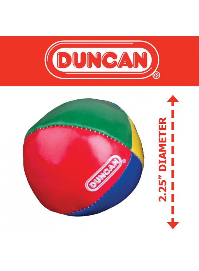 Duncan Juggling Balls - [Pack of 3] Multicolor, Vinyl Shells, Circus Balls with 4 Panel Design, Plastic Beans - Image 2