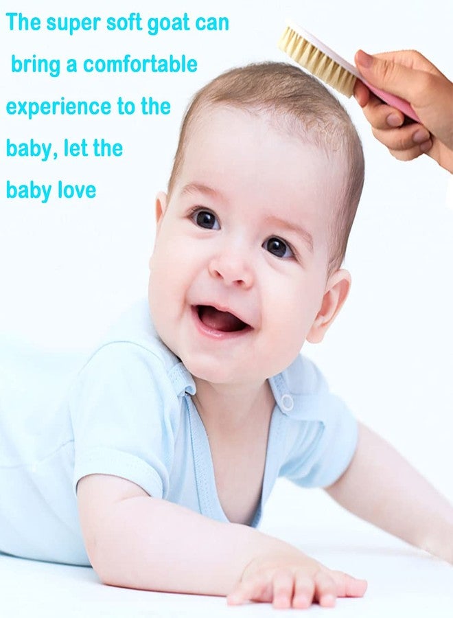 Duruan Baby Hair Brush Soft Goat Bristles-Ideal for Cradle Cap-for Newborns & Toddlers-Natural Perfect Baby Registry Gift… - Image 3