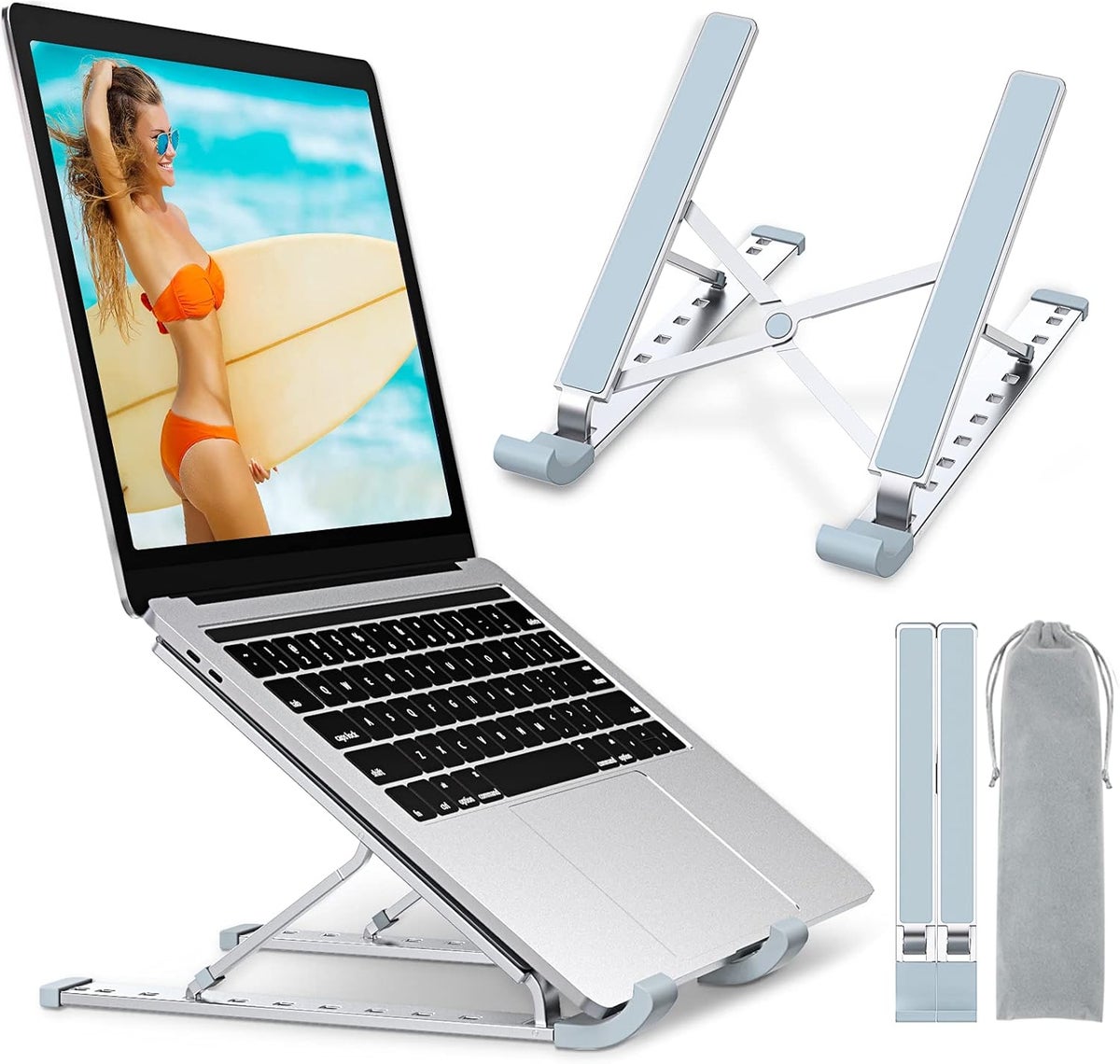 ALKAYAN ALKAYAN Laptop Stand 9 Levels Aluminium 24cm x 5.2cm x 2.5cm Z1AA50BB63FD3E87FA363Z