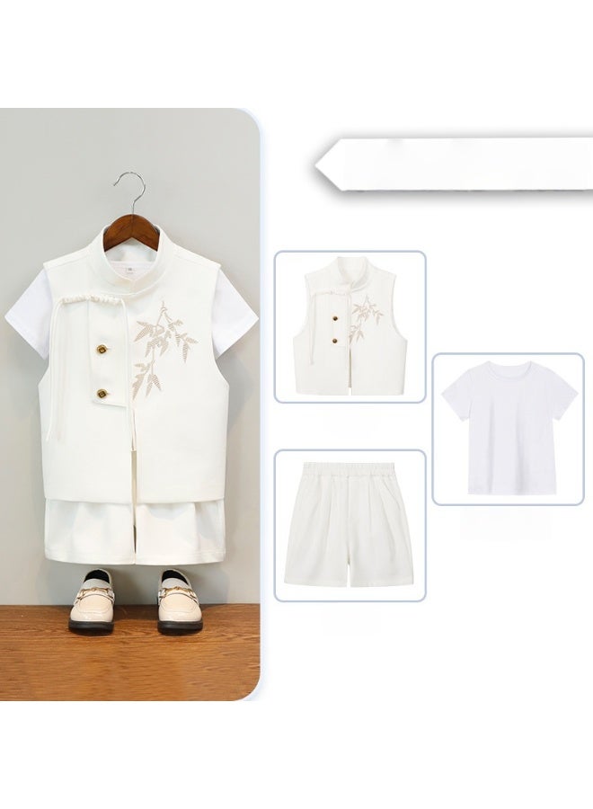 Shougu Chinese Style Boys' Fashionable Shirt Set  - Image 1