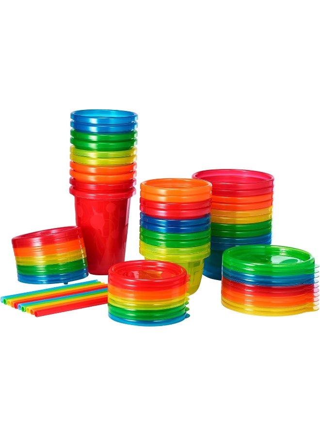 The First Years Take & Toss Party Pack, Rainbow, 30-Pieces - Image 1