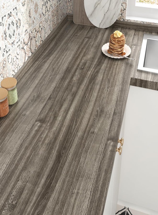 WESTICK Wood Countertop Peel and Stick Counter Contact Paper Renter Friendly Countertop Peel and Stick Durable Wood Grain Vinyl Wrap for Kitchen Table Closet Bathroom 15.8” X 80” - Image 1