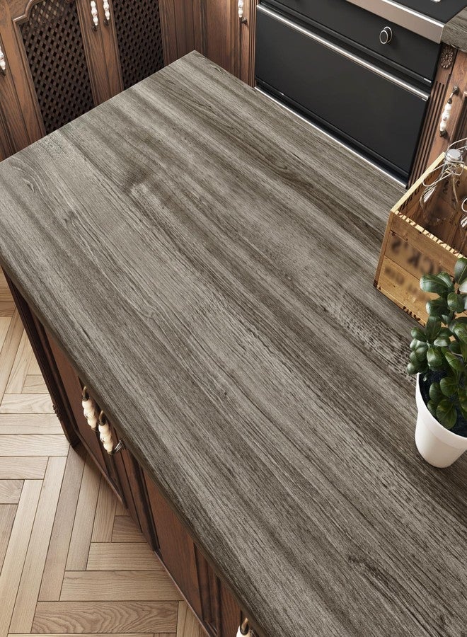 WESTICK Wood Countertop Peel and Stick Counter Contact Paper Renter Friendly Countertop Peel and Stick Durable Wood Grain Vinyl Wrap for Kitchen Table Closet Bathroom 15.8” X 80” - Image 2