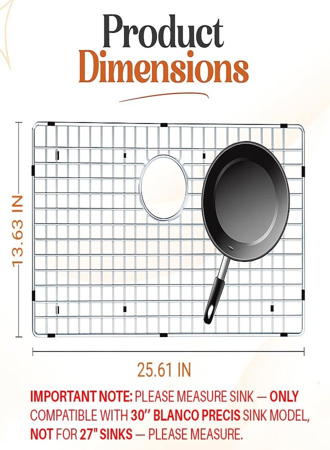 VALUN 236593 Sink Grid - Only Compatible with [30" Blanco Precis] - Size Grid Size [25.7" X 13.7"] - Durable Sink Grate, Perfect for Enhanced Efficiency - Image 3