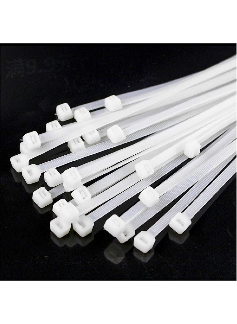 Nylon White Cable Zip Ties 100Pcs (3.6x200mm) - Image 3