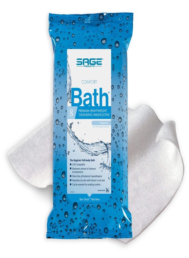 Sage Comfort Bath Cleansing Washcloths 8-Count - Image 1