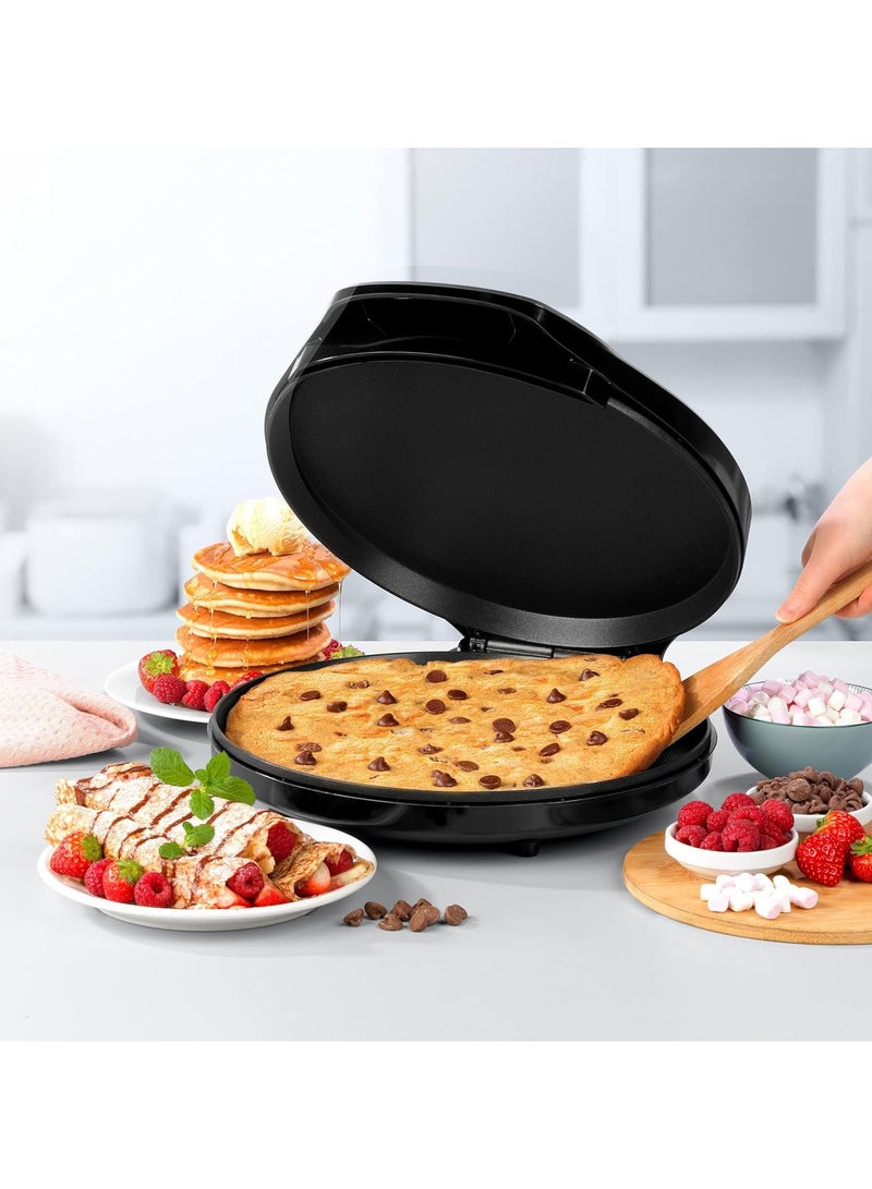 Discover Versatile Cooking with the Pizza Maker & Multifunction Electric Pan – Perfect for Pizzas, Crepes, Grilling & More - Image 4