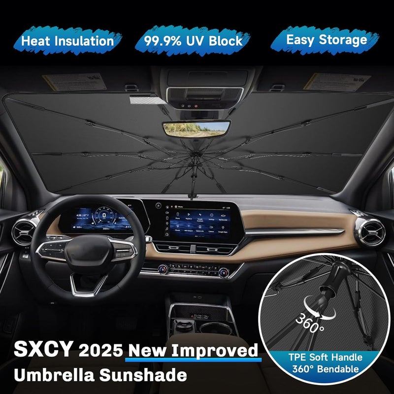 SXCY مظلة واقية من الشمس للزجاج الأمامي من لشيفروليه إكوينوكس 2025 [قابلة للطي بسهولة] لإكسسوارات شيفروليه إكوينوكس 2025، مظلة شمسية لـ إكوينوكس 2025، واقي شمسي للزجاج الأمامي لـ إكوينوكس 2025 - Image 4