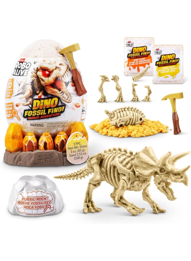 Robo Alive Fossil Find Amber Adventure by ZURU - Image 1
