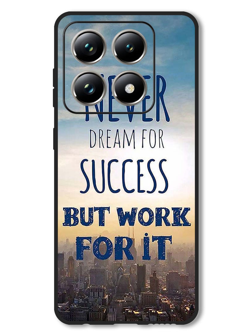 Theodor Case Compatible with Xiaomi 14T Protection Shockproof Bumper Cover Never Dreams For Success - Image 1