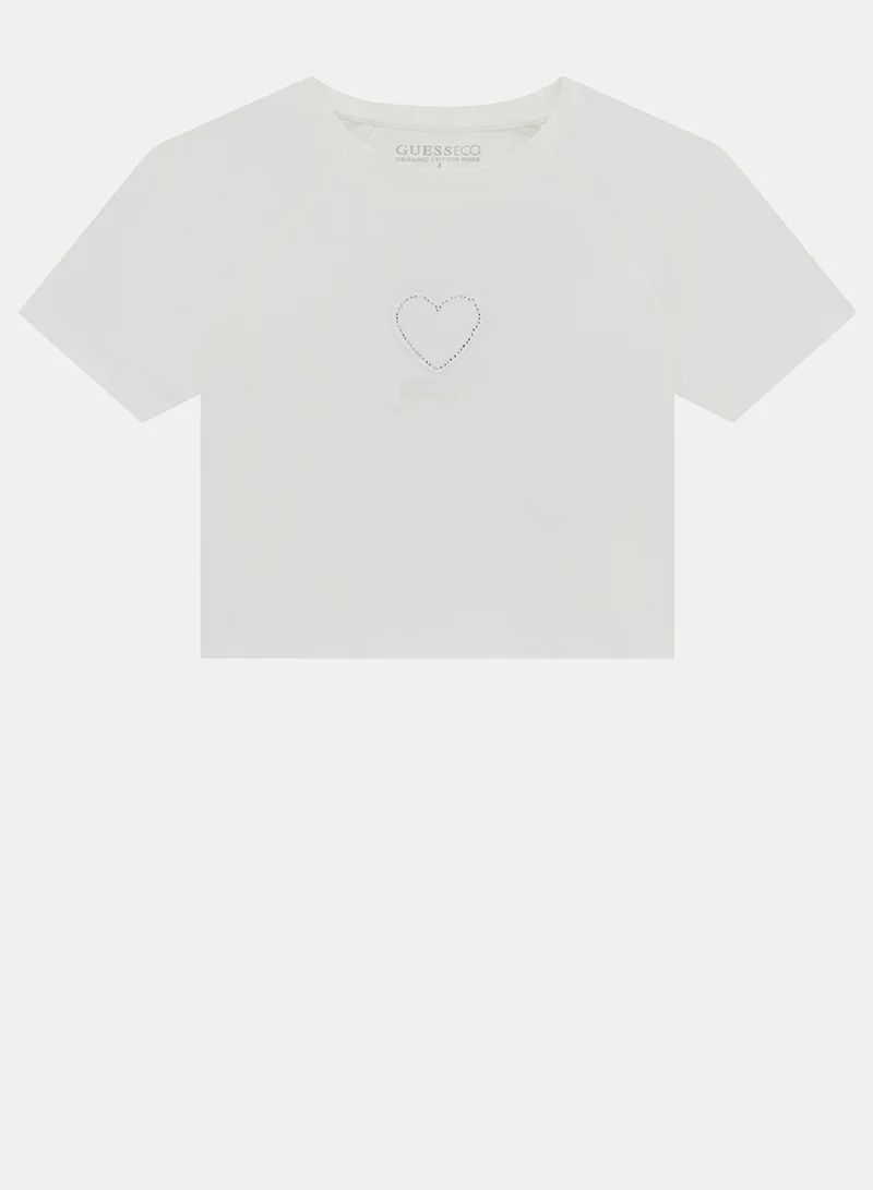 جس Kids Graphic Crew Neck T-Shirt