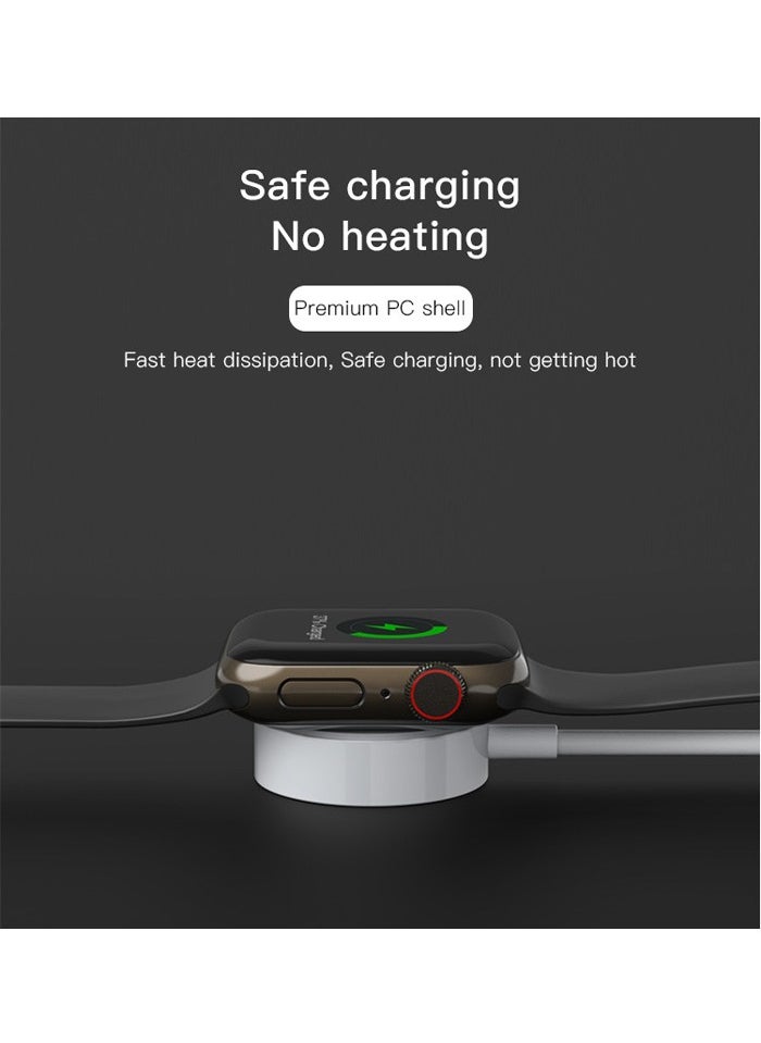 Yesido - Yesido CA113 Type-C and Lightning to Wireless Charging 2 in 1 Magnetic Data Cable - White - Image 1