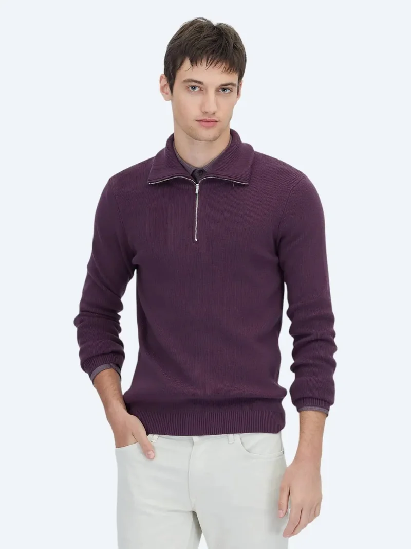 Kip Damson Color Knitwear Sweatshirt