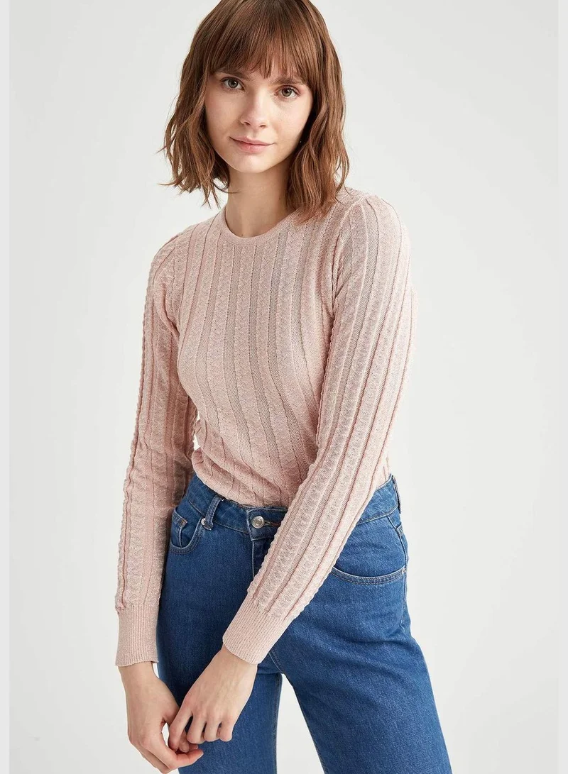 ديفاكتو Woman Tricot Regular Fit C Neck Pullover