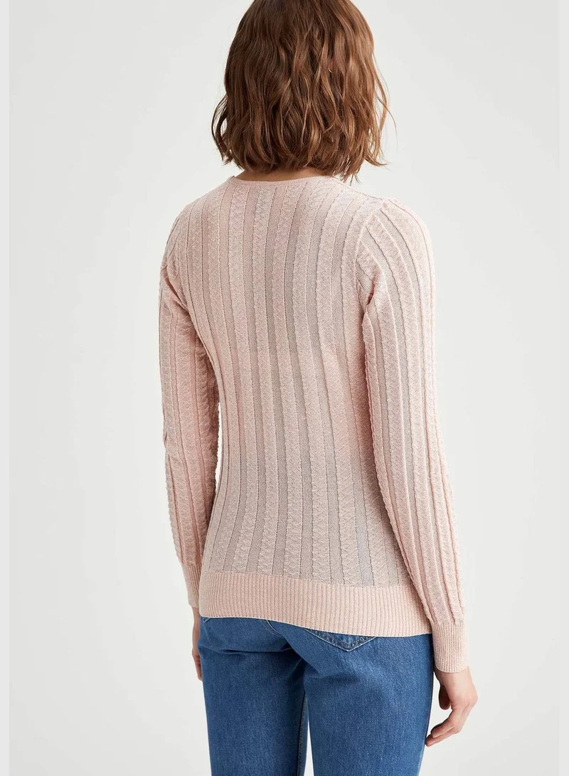 ديفاكتو Woman Tricot Regular Fit C Neck Pullover