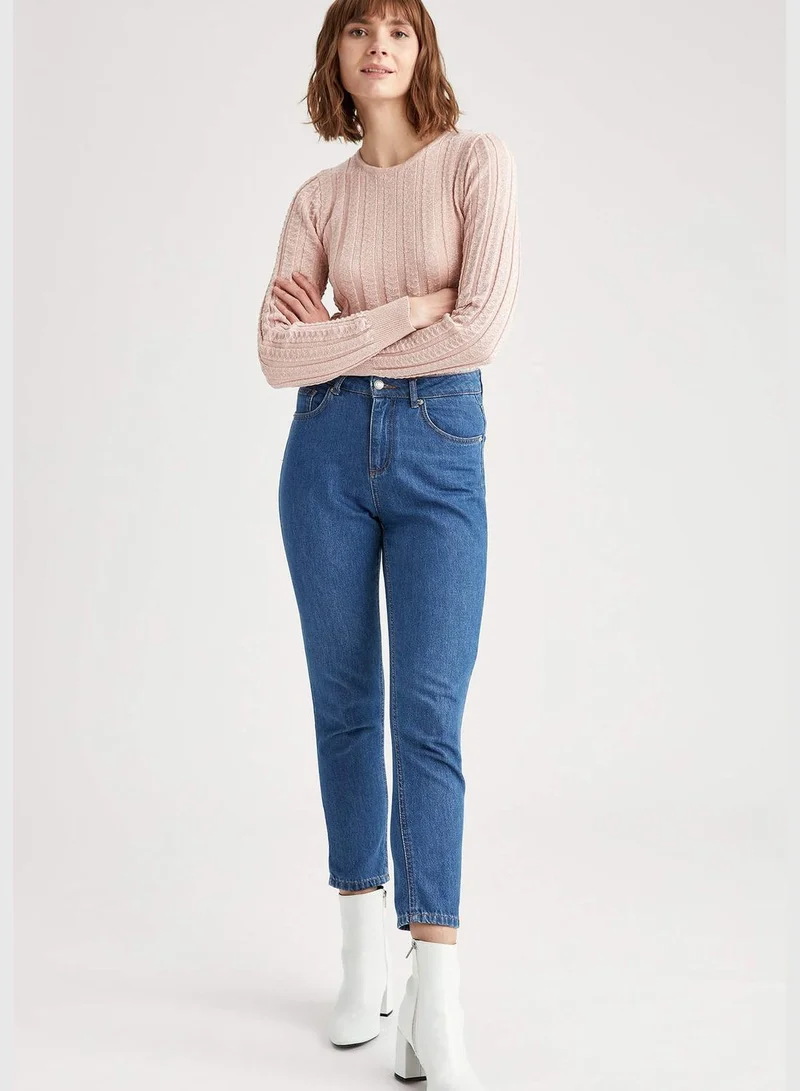 ديفاكتو Woman Tricot Regular Fit C Neck Pullover