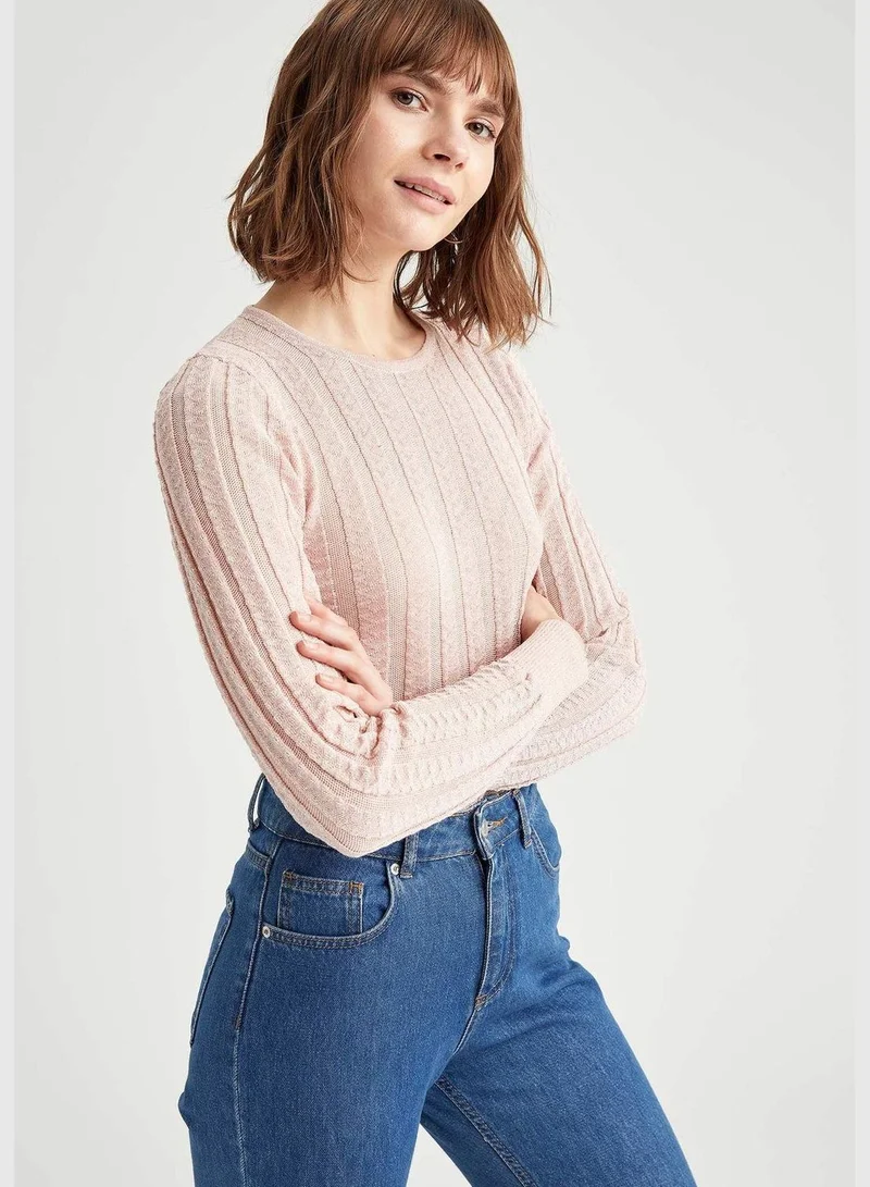 ديفاكتو Woman Tricot Regular Fit C Neck Pullover
