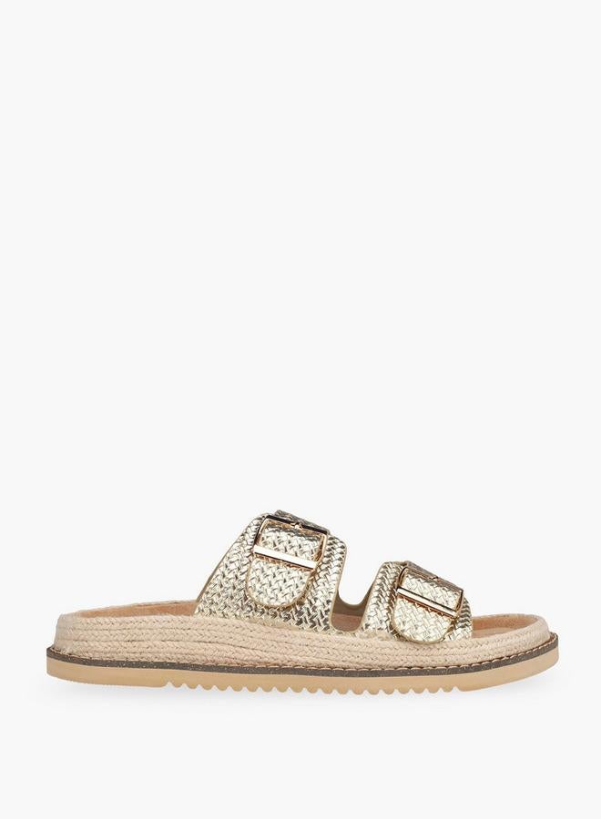 Peppermint Women Buckle Detail Espadrilles - Image 3