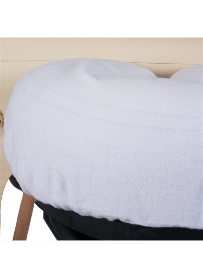 EARTHLITE DURA-LUXE Flannel Massage Table Sheet Set – Durable, Soft, Luxurious Comfort, Double-Napped Top Sheet, Fitted Sheet & Crescent Cover white  - Image 5