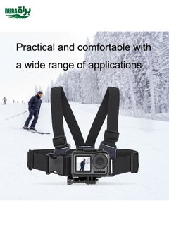 BURAQ TELESIN GP-CGP-T07 For GoPro / OSMO Action Riding Skiing Shoulder Strap Chest Belt Sports Camera Accessories  - Image 2
