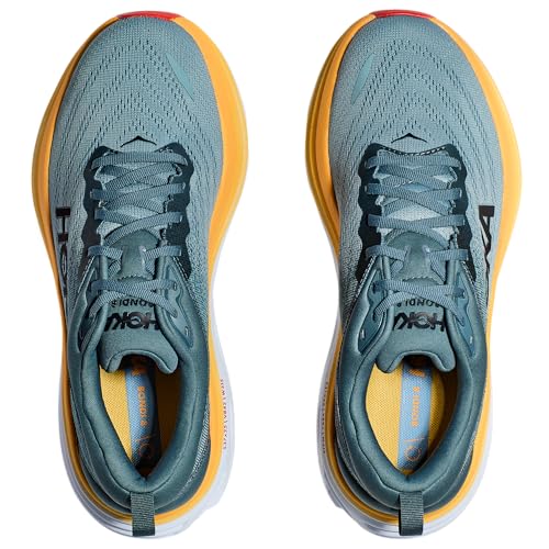 HOKA ONE ONE Hoka Bondi 8 Men's Running Shoes, Goblin Blue/Mountain Spring, US Size 11.5 - Image 4