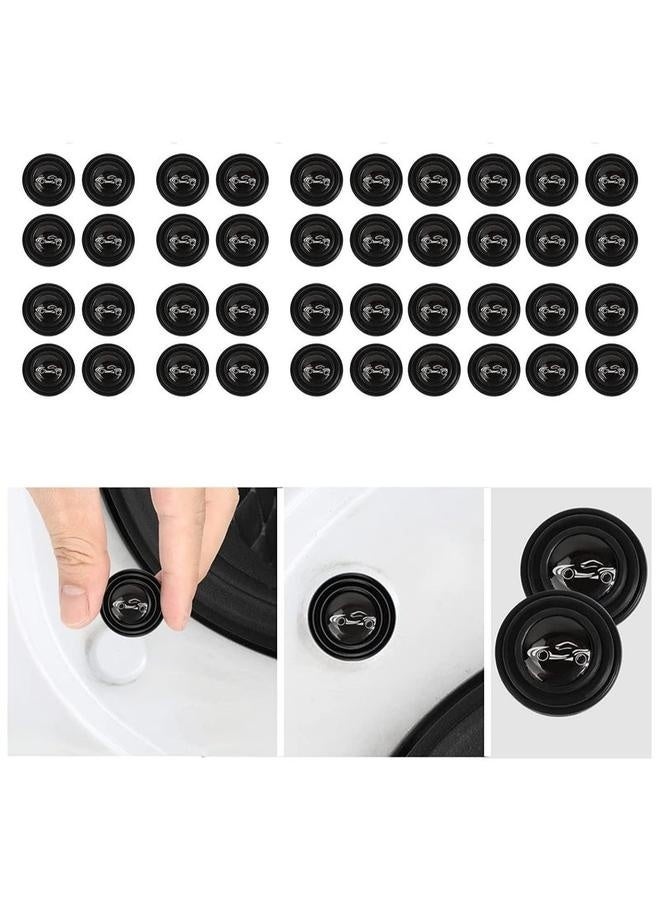 Generic 40 PCS Car Shock Absorber, Auto Soundproof Crash Pad, Universal Car Door Protection Sticker, Car Door Side Shock Absorbing Protection Stickers (Black)  - Image 2