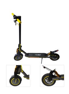 Folding Electric Skating Scooter with Dual Shock Absorber RGB Light Inflatable Tyres 25-45KM/H Speed Bluetooth App Control for Adults