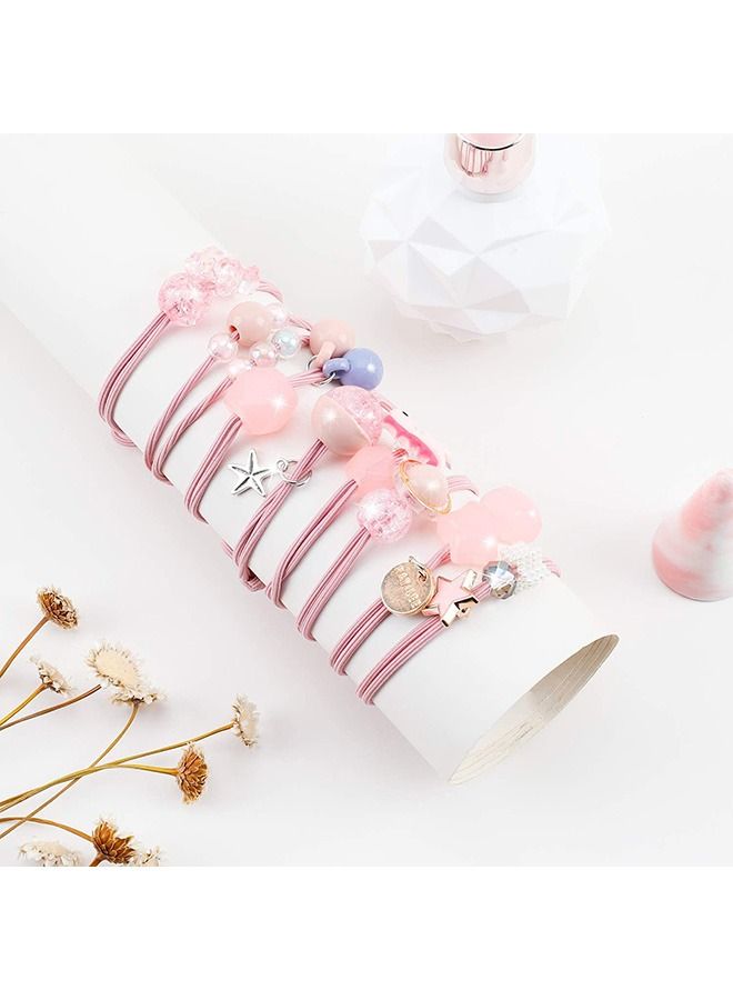 8 Pcs Baby Hair Band Cute Hair Rope Lovely and Refreshing Cartoon Elastic Band Pretty Princess Elastic Hair Band Baby Hair Band - Image 5