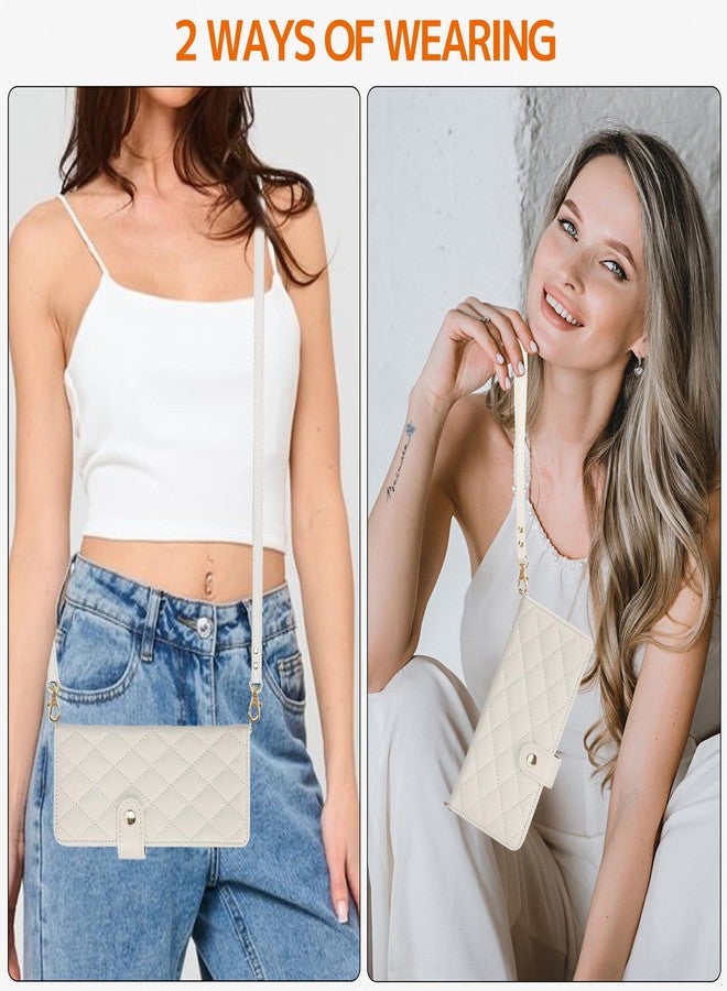 NINKI Compatible for Samsung Galaxy Z Fold 6 Wallet Case with S Pen Holder,4 Card Holder & Strap Flip Stand Leather Case for Samsung Z Fold 6 Case for Samsung Galaxy Z Fold 6 5G Phone Case Women White - Image 5