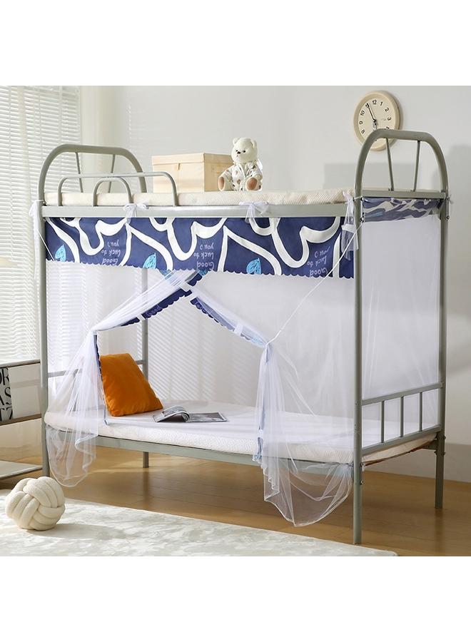 Bluejw Dormitory Dormitory Bedroom Upper Bed Lower Bed Mosquito Net 1.2 M Single Bed Text Bed Zipper Tile 1.5m Household - Image 2