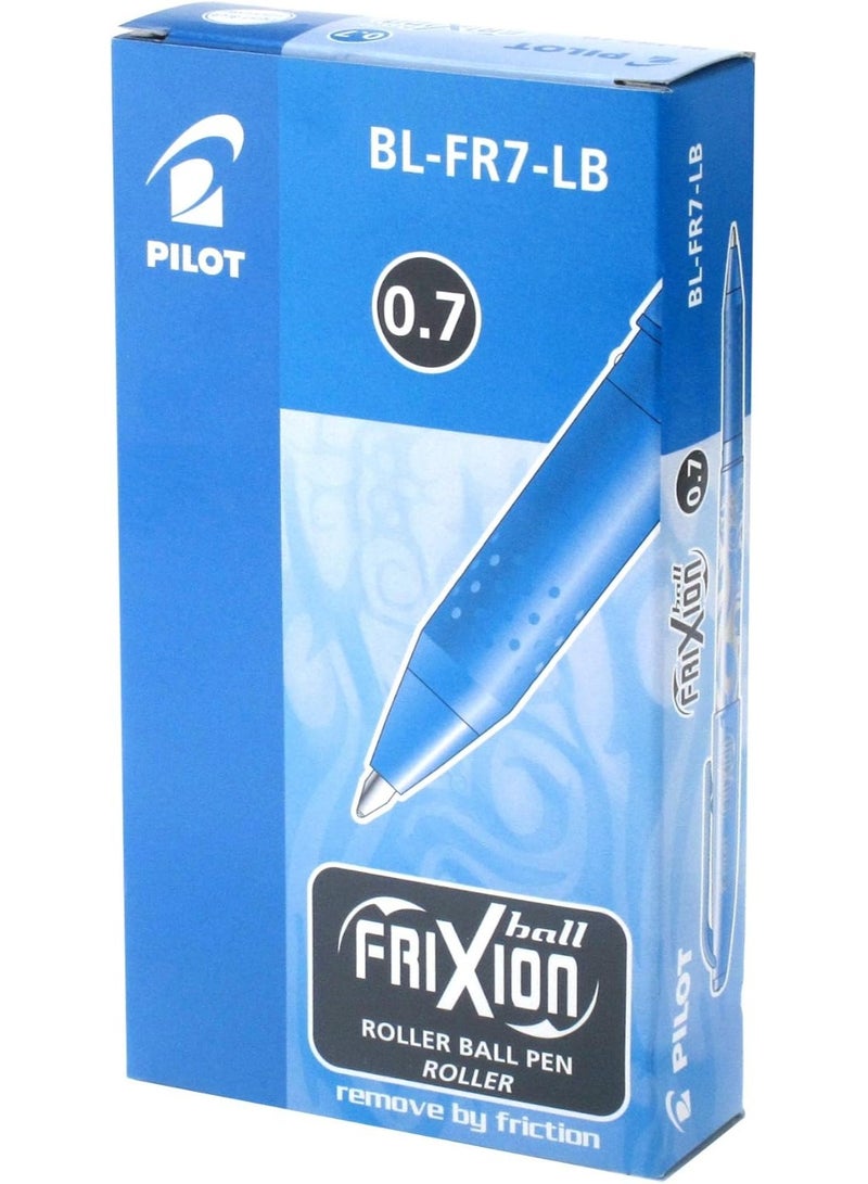بايلوت قلم حبر جاف قابل للمسح من بايلوت فريكشن، مقاس رأس 0.7 مم، أزرق فاتح - Image 3